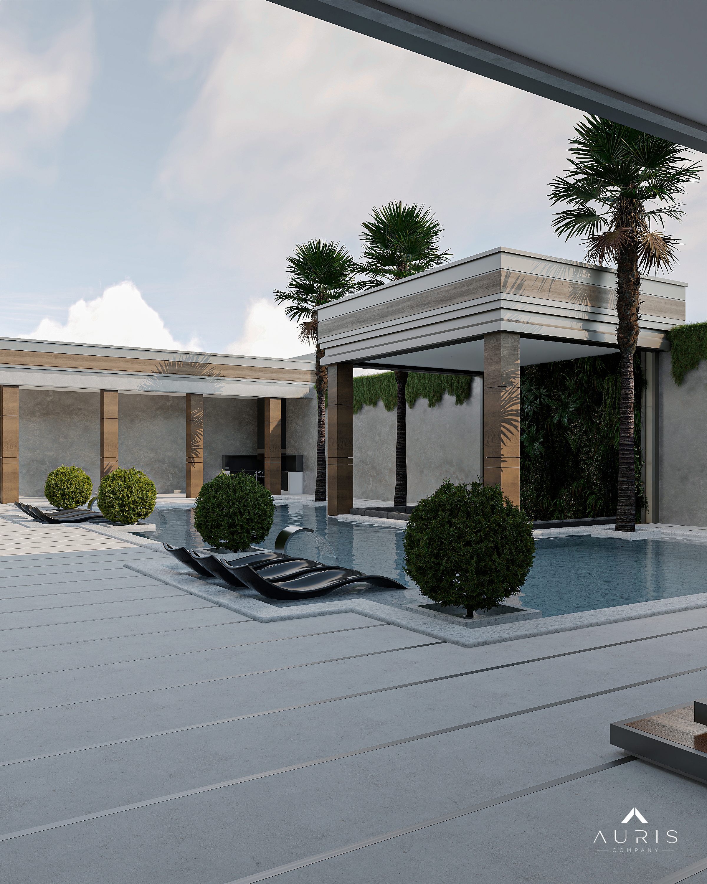 Modern residential material palette
