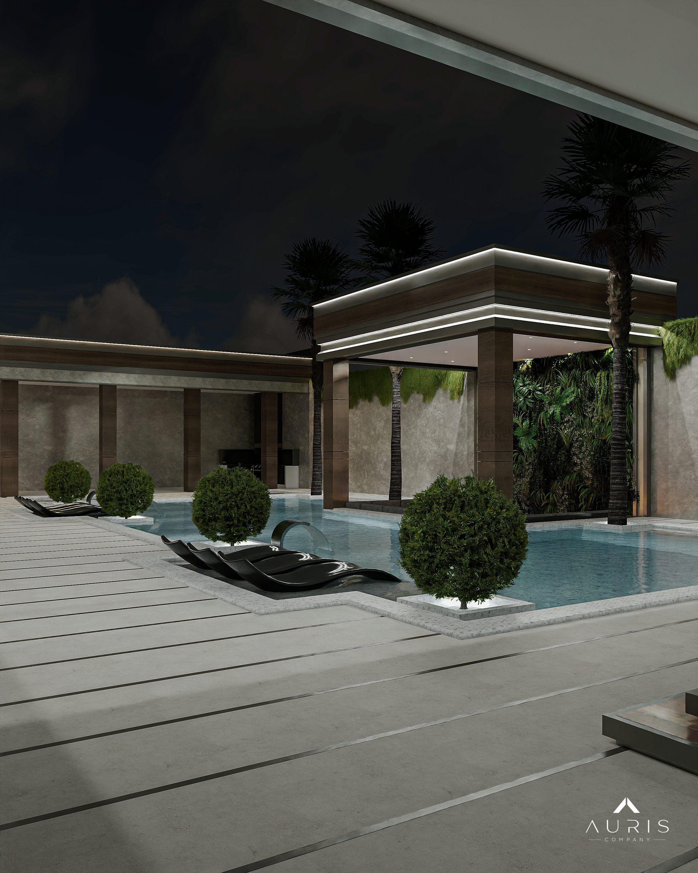 Open plan interior design in the UAE
