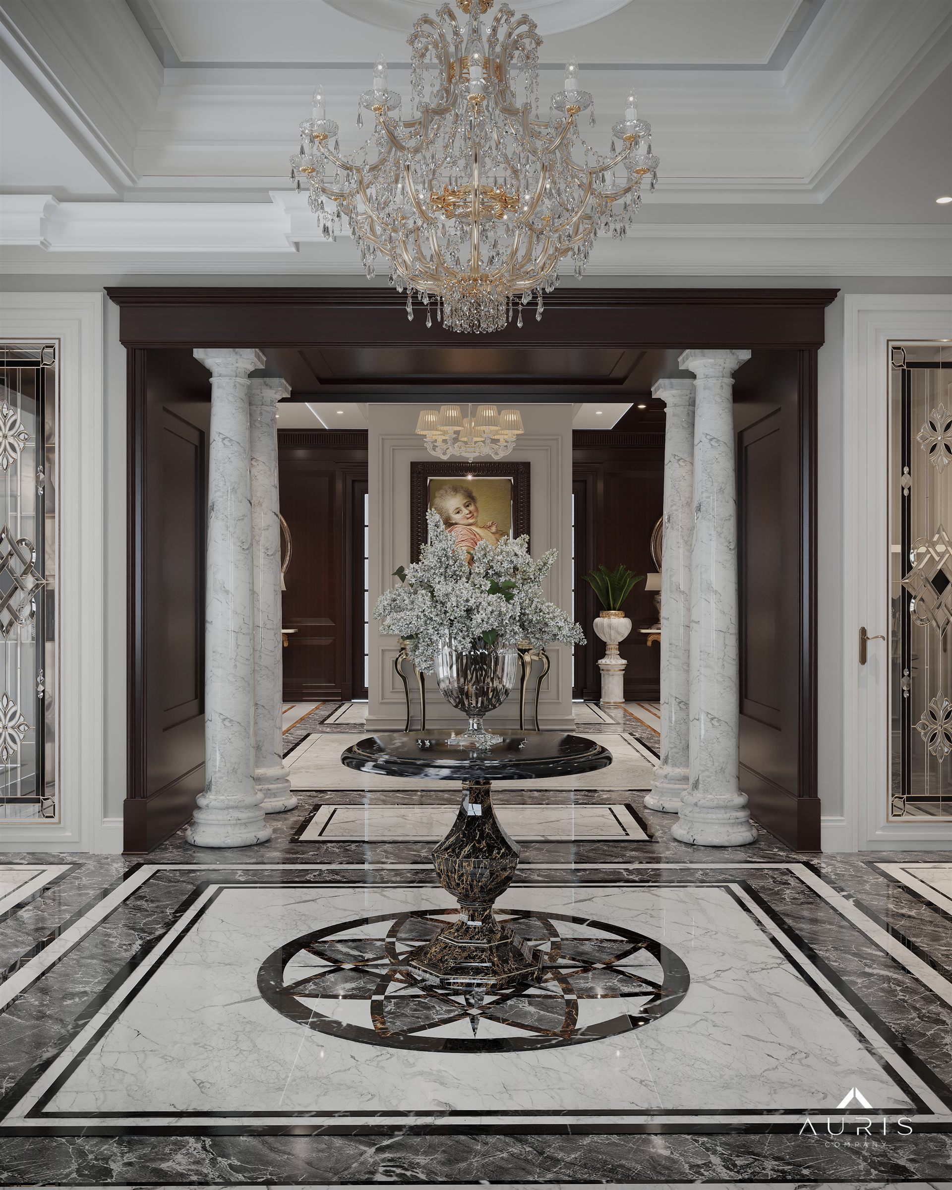 Neoclassical interior design in Dubai